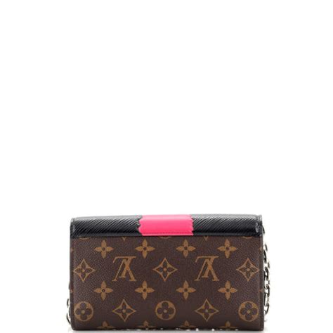 lv kabuki wallet|LOUIS VUITTON Monogram Kabuki Chain Wallet Black.